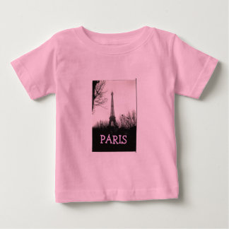 Camiseta Para Bebê T-shirt/torre Eiffel do bebê