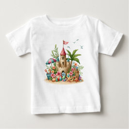 Camiseta Para Bebê T-Shirt-Tropical Christmas Family T Shirts