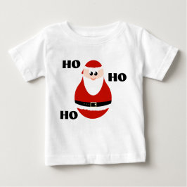 Camiseta Para Bebê T-shirt velho alegre dos miúdos do papai noel