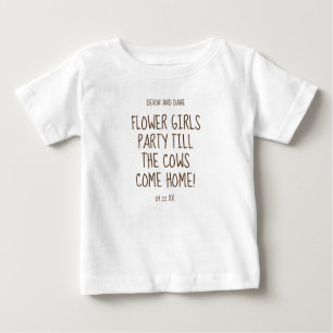 Camiseta Para Bebê T-shirt Wedding rústico da série dos floristas