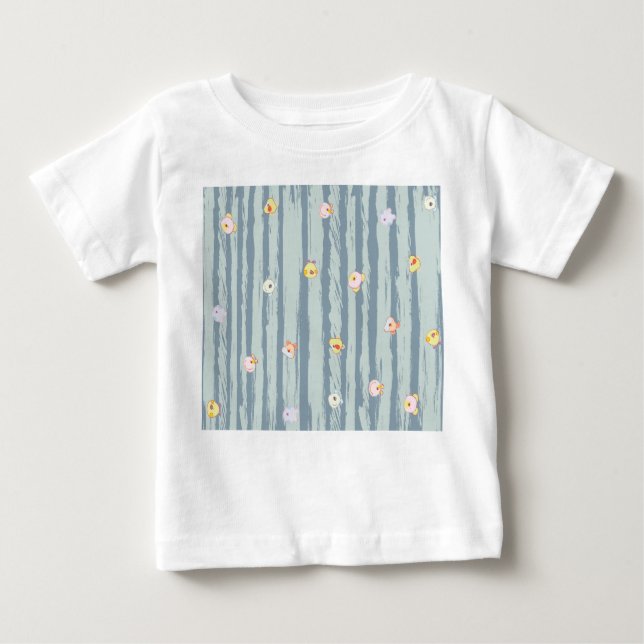 Camiseta Para Bebê T‑Shirt – Whimsy Faces (Frente)