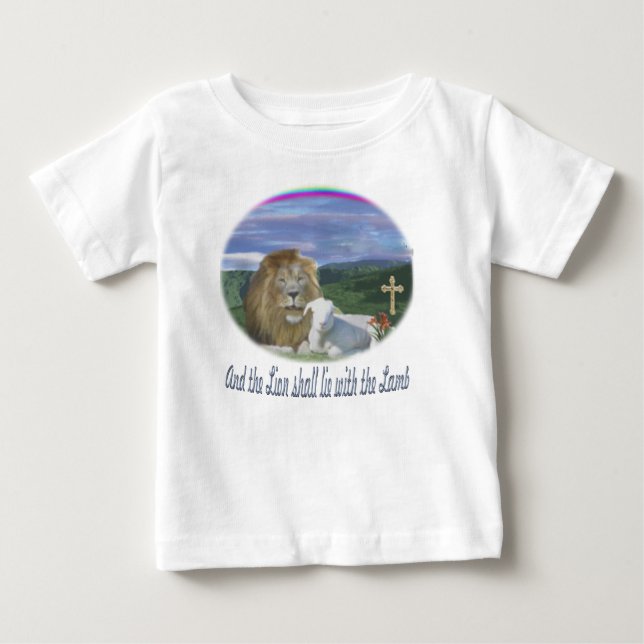 Camiseta Para Bebê t-shirts cristãs (Frente)