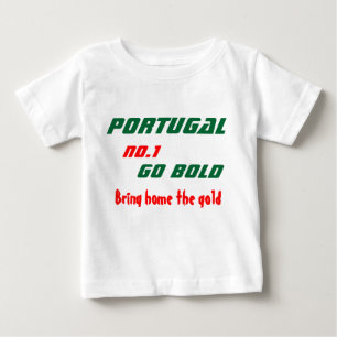 Camiseta Para Bebê t-shirts da equipe desportiva portugal
