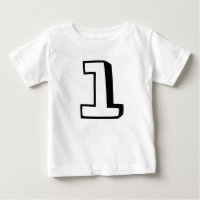 t-shirts de aniversário de um (1) ano para bebê