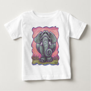 Camiseta Para Bebê T-Shirts de elefante