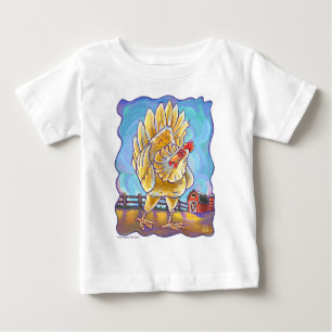 Camiseta Para Bebê T-Shirts de galinha