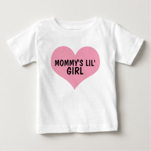 Camiseta Para Bebê T-shirts de mamãe LIL'GIRL