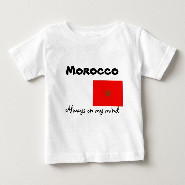 Camiseta Para Bebê t-shirts de Marrocos (Frente)