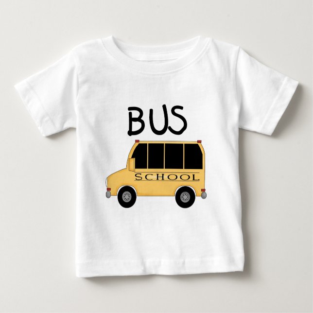 Camiseta Para Bebê T-shirts e presentes de ônibus (Frente)
