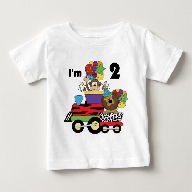 Camiseta Para Bebê T-shirts e presentes de segundo aniversário de com (Frente)