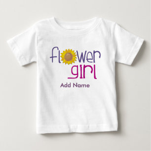 Camiseta Para Bebê T-shirts personalizadas da Sun Flowergirl