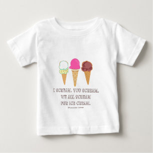 Camiseta Para Bebê T-Shirts sorvete