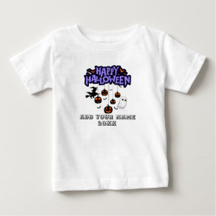 Camiseta Para Bebê t-shirts temáticas de halloween para crianças
