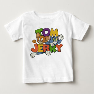 Camiseta Para Bebê T-ShirtT-Shirt do Tom & Jerry Kids