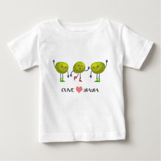 Camiseta Para Bebê T verde-oliva de Yiayia