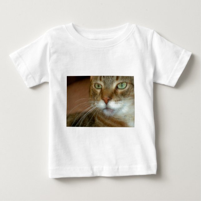 Camiseta Para Bebê Tabby Cat Love (Frente)