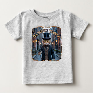 Camiseta Para Bebê Tabbynezer Scrooge Fotográfico – Tabby Scrooge