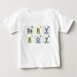 Camiseta Para Bebê Tabela Periódica de Bebê Ciência Química Professor