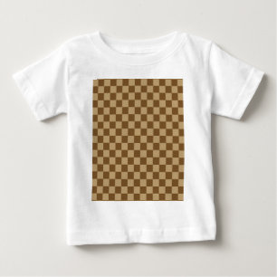 Camiseta Para Bebê Tabuleiro de damas do clássico da combinação de