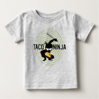Taco Ninja Design - Baby Fine Jersey T Shirt