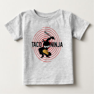 Camiseta Para Bebê Taco Ninja Design - Baby Fine Jersey T Shirt