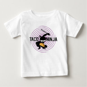 Camiseta Para Bebê Taco Ninja Design - Baby Fine Jersey T Shirt