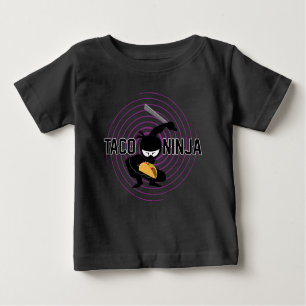 Camiseta Para Bebê Taco Ninja Design - Baby Fine Jersey T Shirt