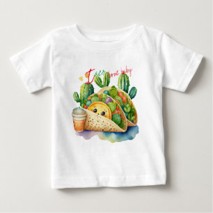 Camiseta Para Bebê Taco sobre Bebê Cute Nova Oferta de Bebê Fiesta