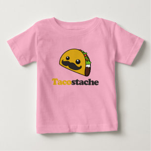 Camiseta Para Bebê Tacostache