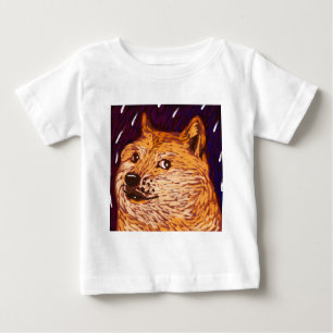 Camiseta Para Bebê Tal lua, muitas Star por Vincent camionete Doge