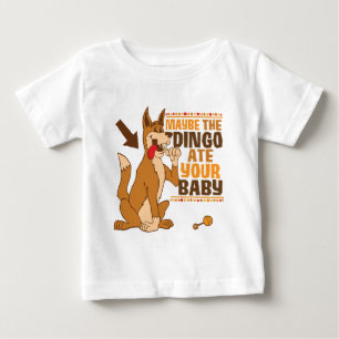 Camiseta Para Bebê Talvez o Dingo comeu seu bebê