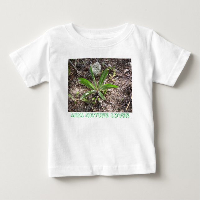 Camiseta Para Bebê Tampa da Natureza: Comece Pequeno (Frente)