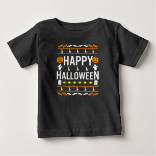 Camiseta Para Bebê Tanque De Cachorro Preguiçoso No Halloween