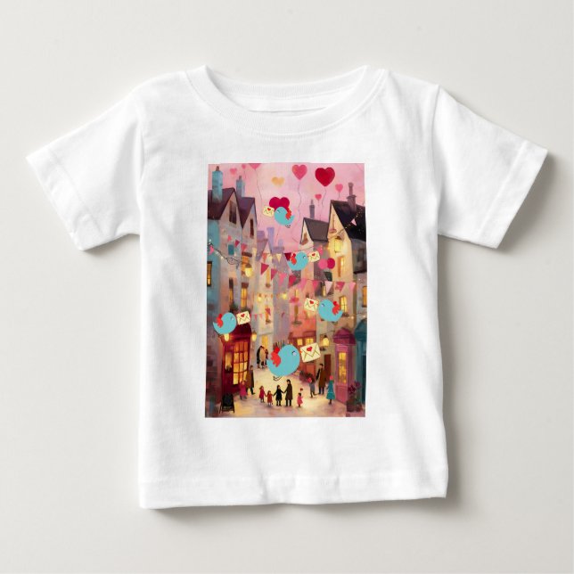 CAMISETA PARA BEBÊ TANTOS VALENTINS PARA ENTREGA (Frente)
