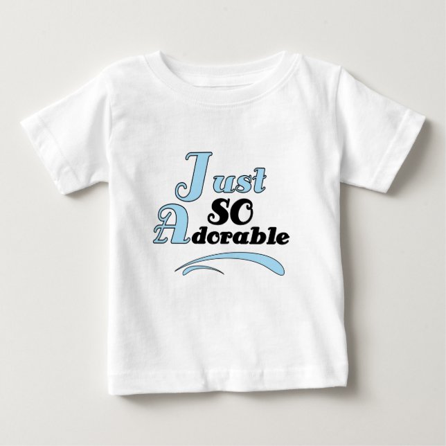 Camiseta Para Bebê Tão Adorável (Frente)