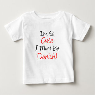 Camiseta Para Bebê Tão Bonito Deve Ser Dinamarquês