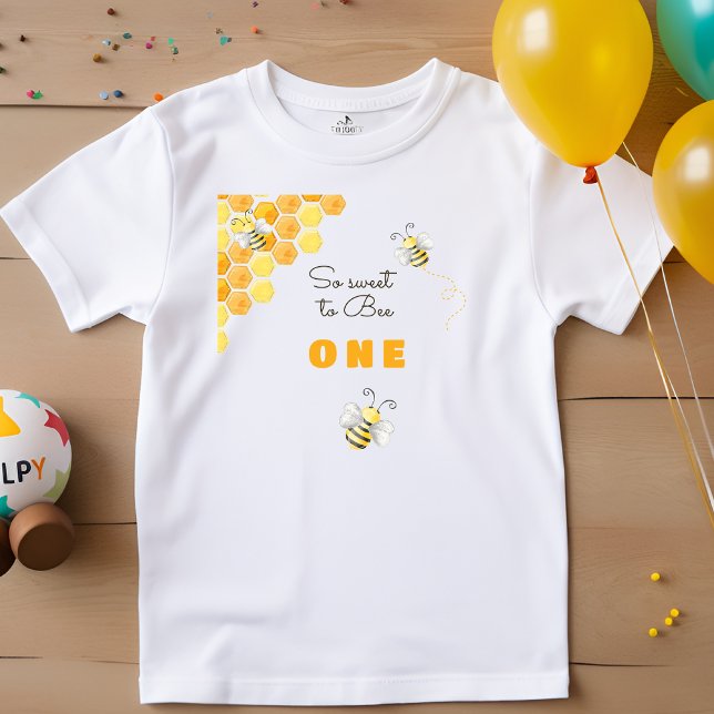Camiseta Para Bebê Tão doce de ser aniversário de criança (Criador carregado)