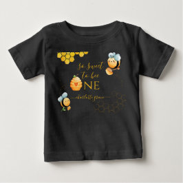 Camiseta Para Bebê Tão Doce Para Ser Um Abelha Aniversário De Abelha