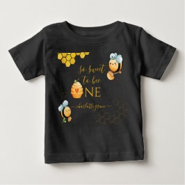 Camiseta Para Bebê Tão Doce Para Ser Um Aniversário Abelha
