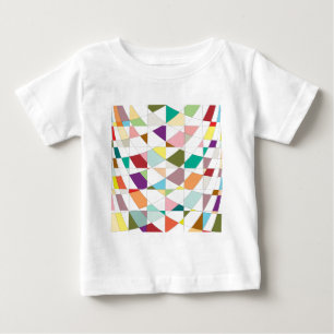 Camiseta Para Bebê Tapeçaria com abstrato de cores