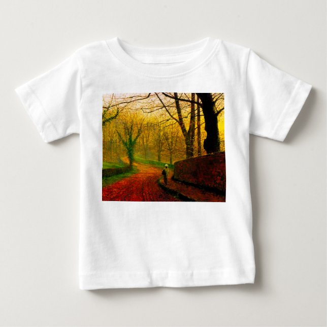 Camiseta Para Bebê Tarde de novembro Stapleton Park Grimshaw (Frente)