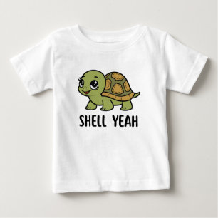 Camiseta Para Bebê Tartaruga