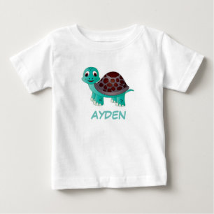 Camiseta Para Bebê Tartaruga