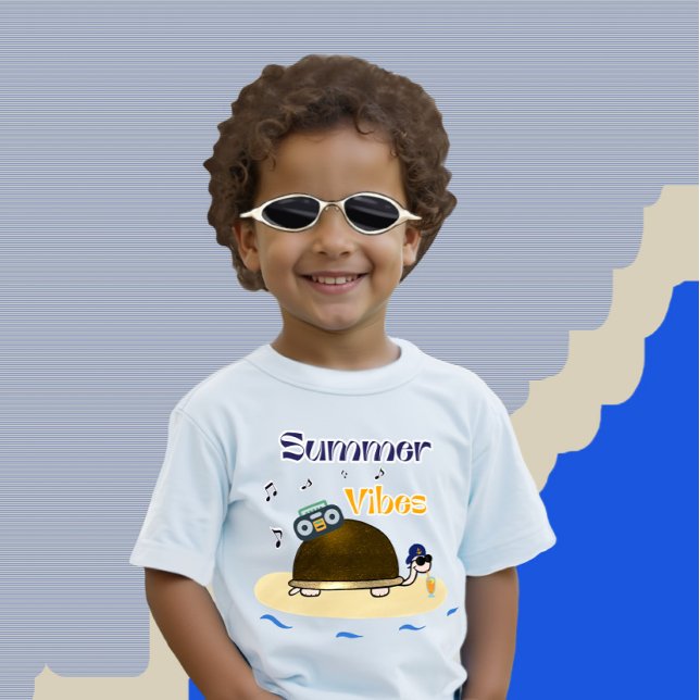 Camiseta Para Bebê Tartaruga (Criador carregado)