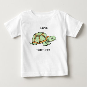 Camiseta Para Bebê Tartaruga
