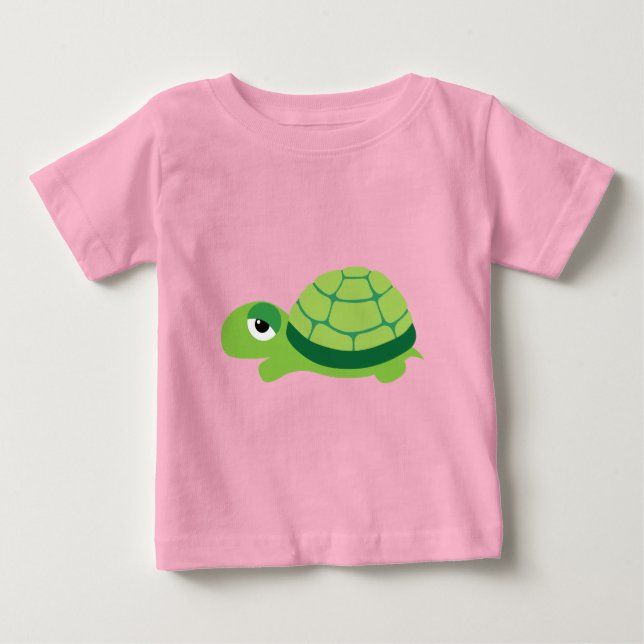 Camiseta Para Bebê tartaruga (Frente)