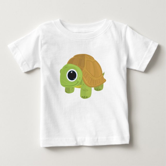 Camiseta Para Bebê Tartaruga (Frente)