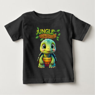 Camiseta Para Bebê Tartaruga Bebê Cute Tartaruga Caprichosa Animal de