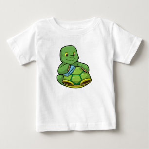 Camiseta Para Bebê Tartaruga com Shell & Clearing Rag
