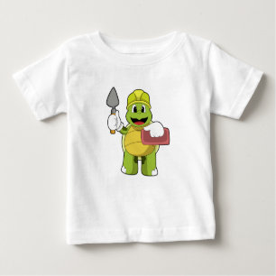 Camiseta Para Bebê Tartaruga como Mason com Pedra